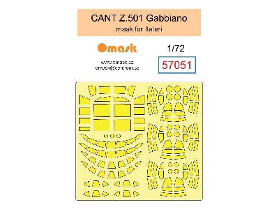 Cant Z.501 Gabbiano - Mask Set (For Italeri Kits) - zdjęcie 1