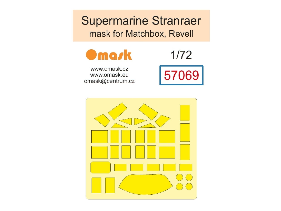 Supermarine Stranraer - Mask Set (For Matchbox And Revell Kits) - zdjęcie 1