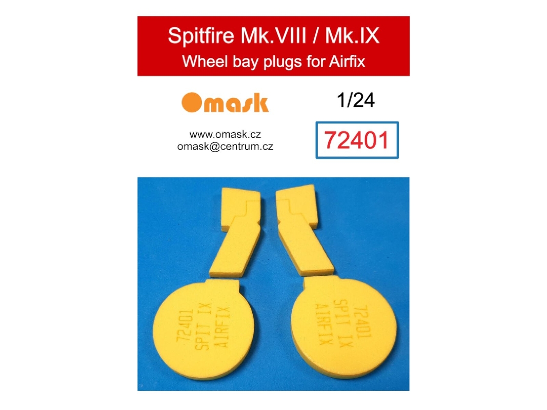 Supermarine Spitfire Mk. Viii / Mk. Ix - Wheel Bay Plugs (For Airfix Kits) - zdjęcie 1