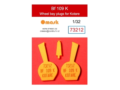 Messerschmitt Bf-109 K - Wheel Bay Plugs (For Kotare Kits) - zdjęcie 1
