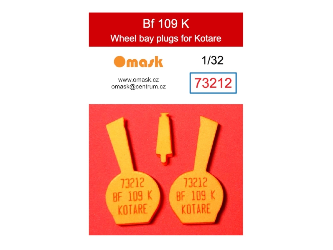 Messerschmitt Bf-109 K - Wheel Bay Plugs (For Kotare Kits) - zdjęcie 1