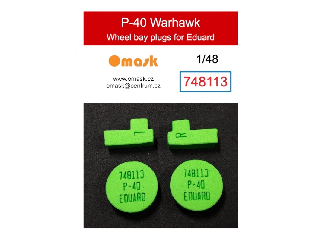 Curtiss P-40 Warhawk - Wheel Bay Plugs (For Eduard Kits) - zdjęcie 1