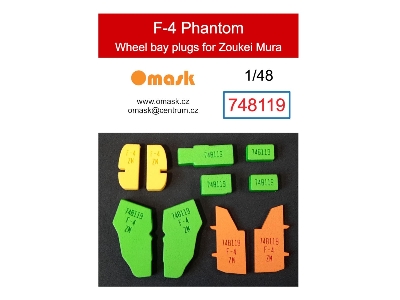 Mcdonnell Douglas F-4 Phantom - Wheel Bay Plugs (For Zoukei Mura Kits) - zdjęcie 1