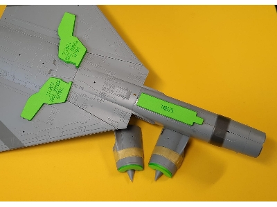 Dassault Mirage 2000 - Wheel Bay Plugs (For Kinetic Kits) - zdjęcie 2
