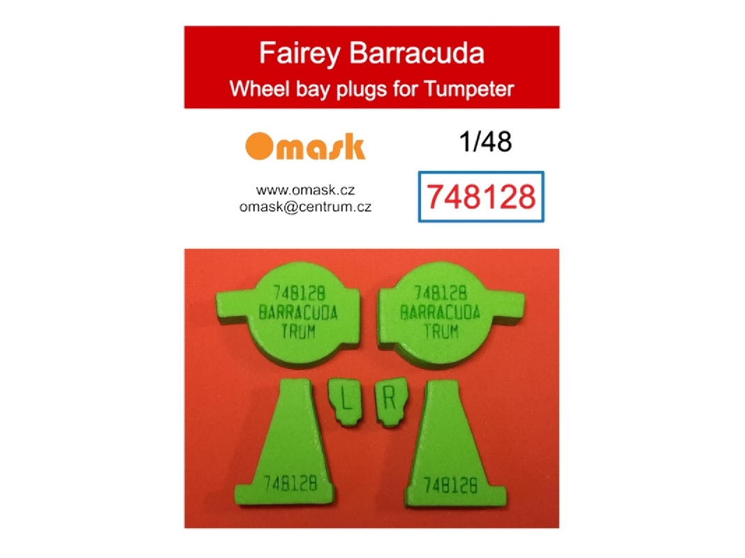 Fairey Barracuda - Wheel Bay Plugs (For Trumpeter Kits) - zdjęcie 1