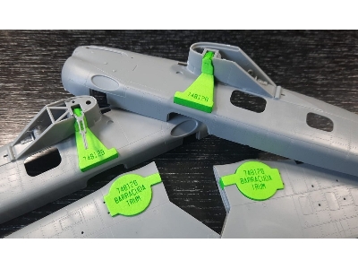 Fairey Barracuda - Wheel Bay Plugs (For Trumpeter Kits) - zdjęcie 2