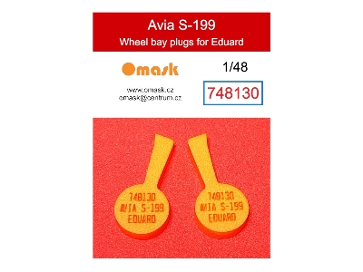 Avia S-199 - Wheel Bay Plugs (For Eduard Kits) - zdjęcie 1