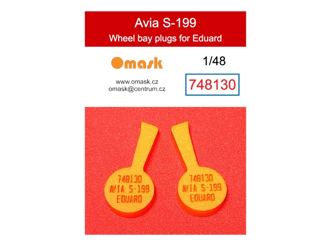 Avia S-199 - Wheel Bay Plugs (For Eduard Kits) - zdjęcie 1