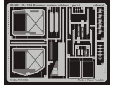  M-1025 armoured door 1/35 - Academy Minicraft - blaszki - zdjęcie 1