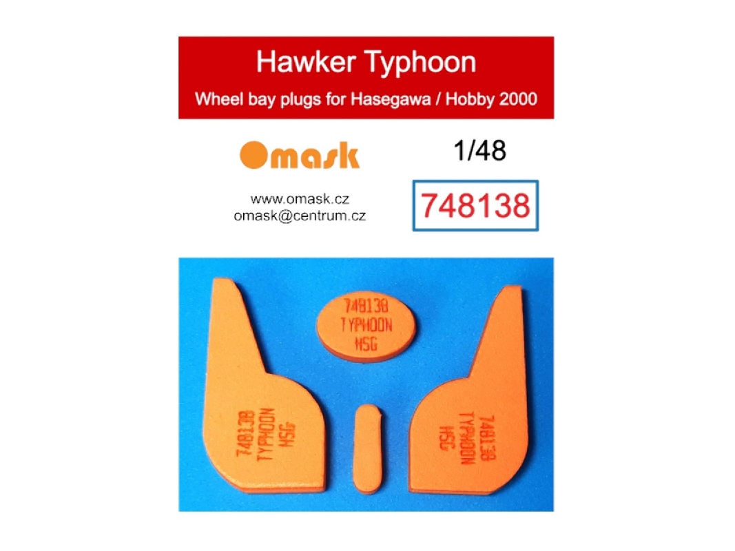 Hawker Typhoon - Wheel Bay Plugs (For Hasegawa And Hobby 2000 Kits) - zdjęcie 1