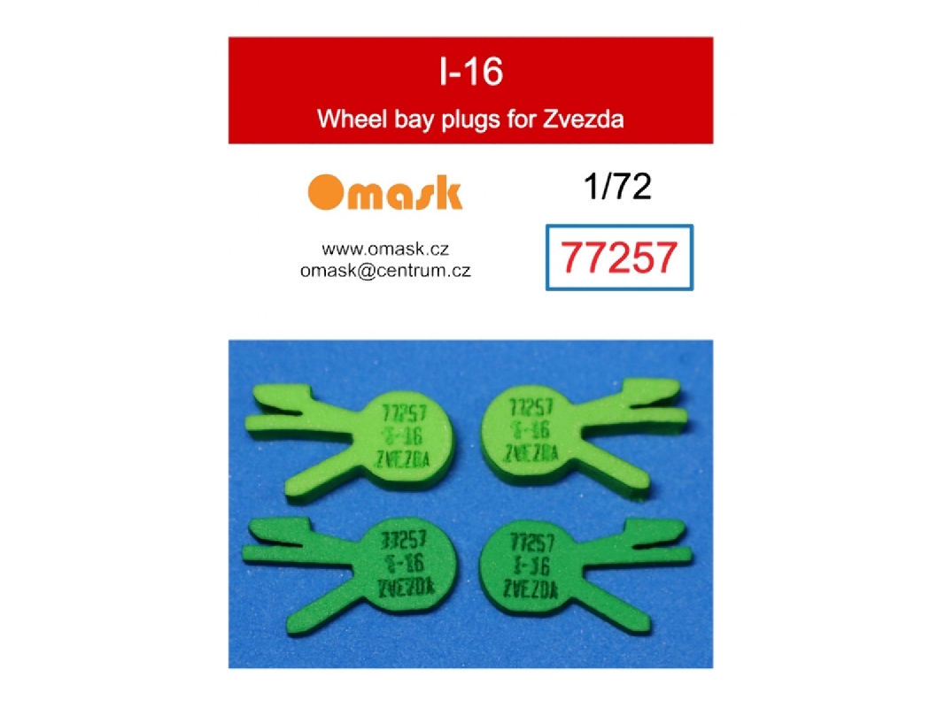 Polikarpov I-16 Type 5 - Wheel Bay Plugs (For Zvezda Kits) - zdjęcie 1