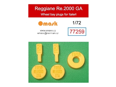 Reggiane Re.2000 - Ga Wheel Bay Plugs (For Italeri Kits) - zdjęcie 1
