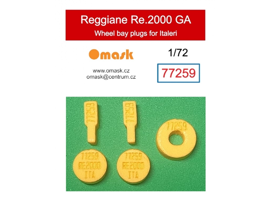 Reggiane Re.2000 - Ga Wheel Bay Plugs (For Italeri Kits) - zdjęcie 1