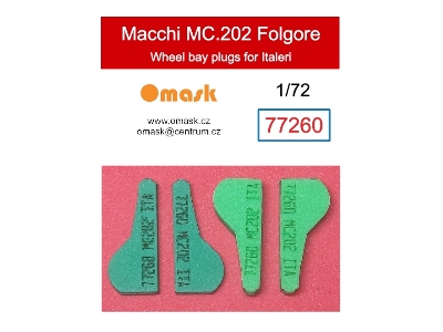Macchi Mc.202 Folgore - Wheel Bay Plugs (For Italeri Kits) - zdjęcie 1