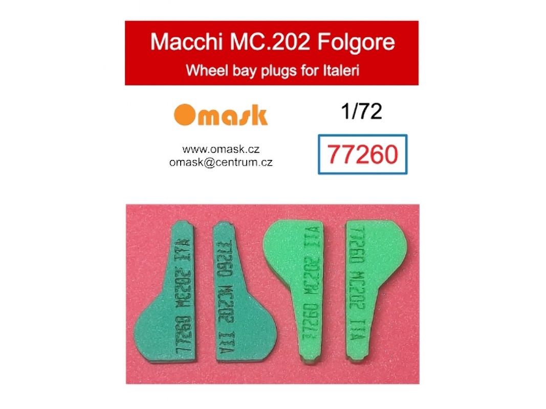 Macchi Mc.202 Folgore - Wheel Bay Plugs (For Italeri Kits) - zdjęcie 1