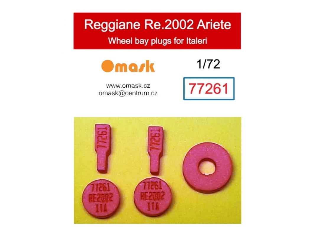 Reggiane Re.2002 Ariete - Wheel Bay Plugs (For Italeri Kits) - zdjęcie 1