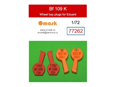Messerschmitt Bf-109 K - Wheel Bay Plugs (For Eduard Kits) - zdjęcie 1