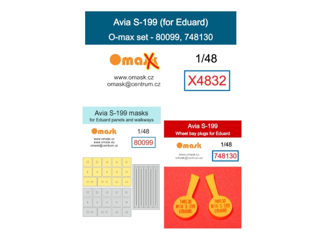 Avia S-199 - O-max Set (For Eduard Kits) - zdjęcie 1