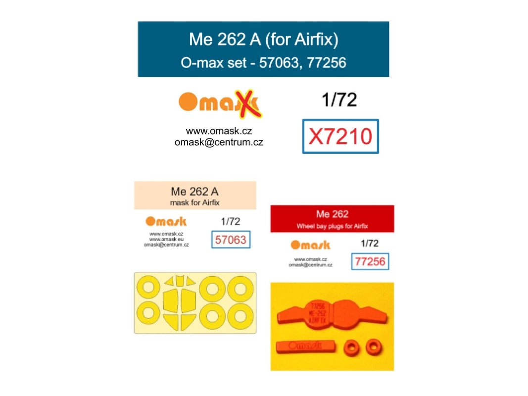 Messerschmitt Me 262 A - O-max Set (For Airfix Kits) - zdjęcie 1