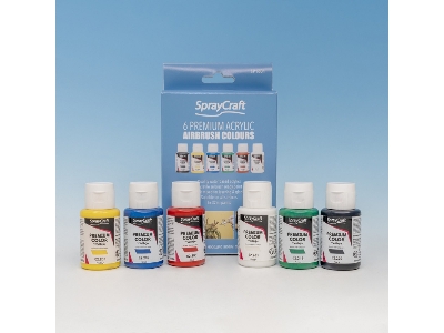 Sp1601 6 Premium Acrylic Airbrush Colours (32ml) - zdjęcie 1