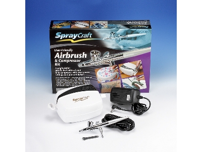 Sp30kc-eu Gravity Feed Airbrush And Compressor Kit - zdjęcie 1
