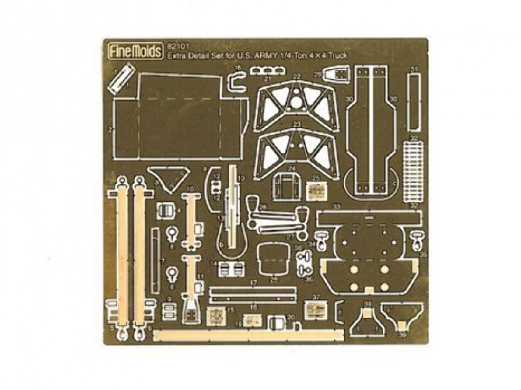 Us Army 1/4-ton 4x4 Truck Detail Up Parts - zdjęcie 1