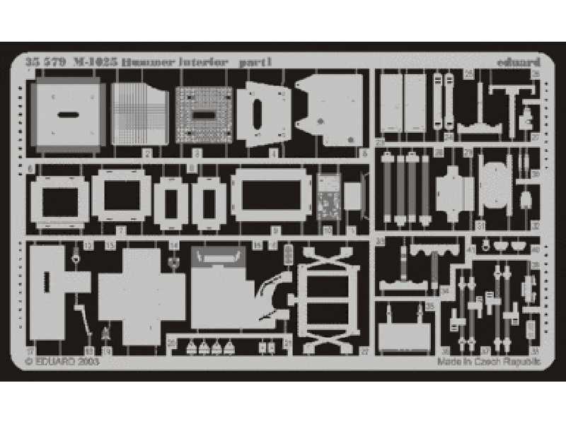  M-1025 interior 1/35 - Academy Minicraft - blaszki - zdjęcie 1