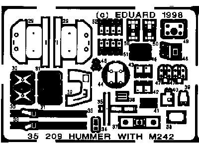  M-1025 / M-242 1/35 - Tamiya - blaszki - zdjęcie 3