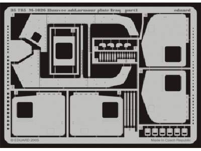  M-1026 additional armour plate Iraq 1/35 - Tamiya - blaszki - zdjęcie 1