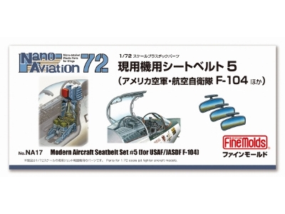 Modern Aircraft Seatbelt Set No.5 For Jasdf / Usaf F-104 Starfighter - zdjęcie 1