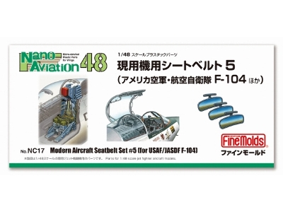 Modern Aircraft Seatbelt Set No.5 For Jasdf / Usaf F-104 Starfighter - zdjęcie 1