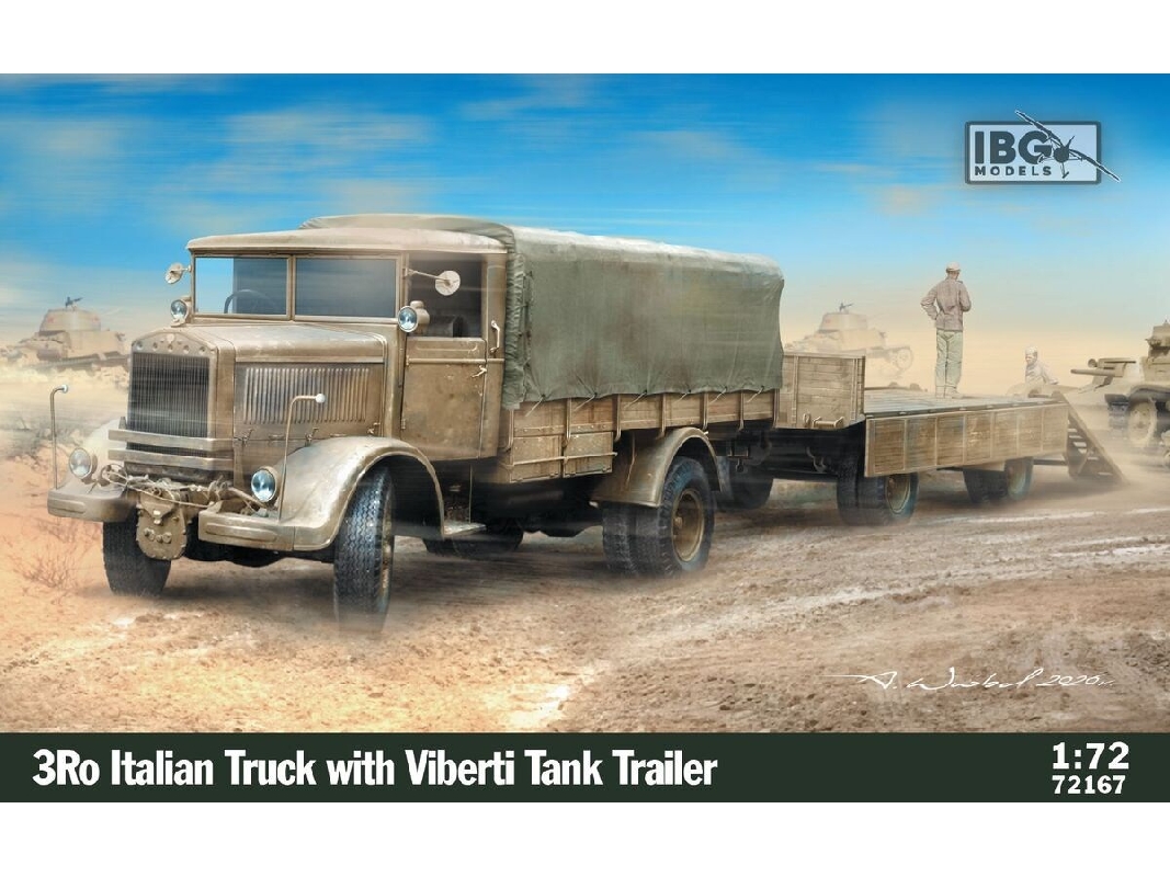 3ro Italian Truck With Viberti Tank Trailer - zdjęcie 1