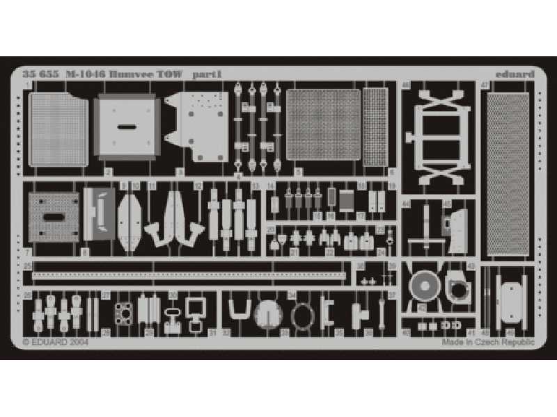 M-1046 TOW 1/35 - Tamiya - blaszki - zdjęcie 1 M-1046 TOW 1/35 - Tamiya - blaszki - zdjęcie 1