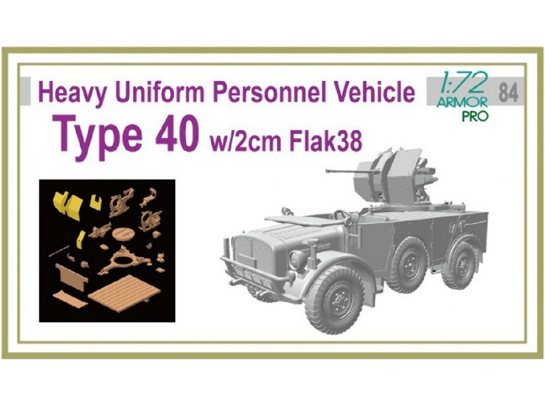 Heavy Uniform Personnel Vehicle Type 40 w/2cm Flak38 - zdjęcie 1