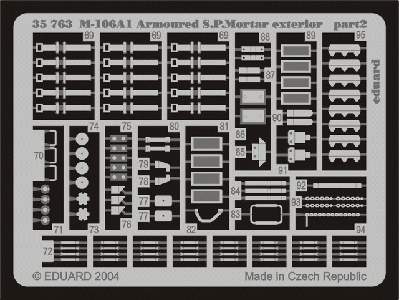  M-106A1 Armoured S. P.Mortar exterior 1/35 - Tamiya - blaszki - zdjęcie 3