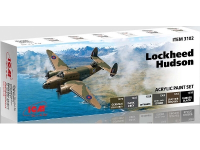 Zestaw farbek do pomalowania modelu Lockheed Hudson - zdjęcie 1