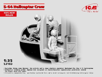 Sikorsky S-64 - Helicopter Crew (3 Figures) - zdjęcie 1