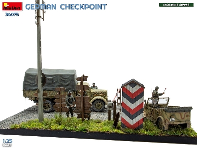 German Checkpoint - 3t Cargo Truck 3,6-36s & Kfz.1 Type 170vk With Feldgendarmerie (Big Set) - zdjęcie 24