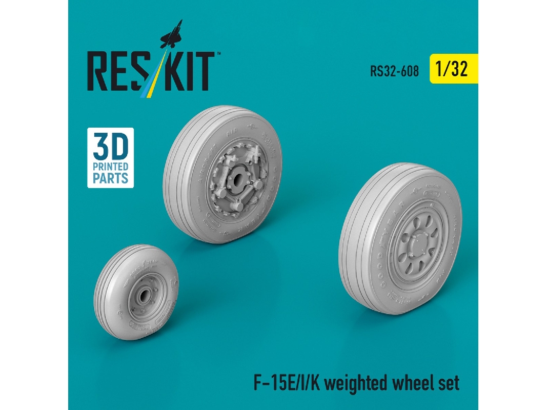 Boeing F-15 E / I / K - Weighted Wheel Set (3d-printed) - zdjęcie 1