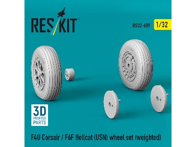 F4u Corsair / F6f Hellcat (Us Navy) - Weighted Wheel Set (3d-printed) - zdjęcie 2