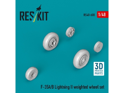 Lockheed Martin F-35 A/B Lightning Ii - Weighted Wheel Set (3d-printed) - zdjęcie 1