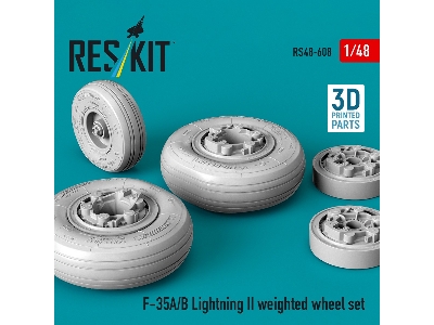 Lockheed Martin F-35 A/B Lightning Ii - Weighted Wheel Set (3d-printed) - zdjęcie 3
