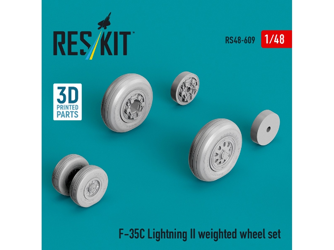 Lockheed Martin F-35 C Lightning Ii - Weighted Wheel Set (3d-printed) - zdjęcie 1