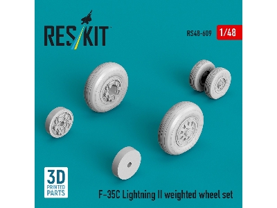 Lockheed Martin F-35 C Lightning Ii - Weighted Wheel Set (3d-printed) - zdjęcie 2