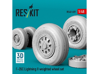 Lockheed Martin F-35 C Lightning Ii - Weighted Wheel Set (3d-printed) - zdjęcie 3