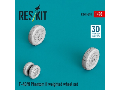 Mcdonnell Douglas F-4 B/N Phantom Ii - Weighted Wheel Set (3d-printed) - zdjęcie 1