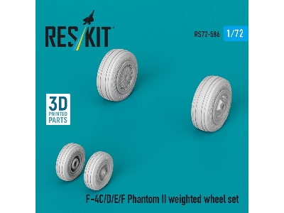 Mcdonnell Douglas F-4 C/D/E/F Phantom Ii - Weighted Wheel Set (3d-printed) - zdjęcie 1