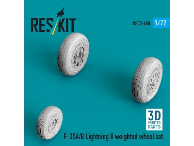 Lockheed Martin F-35 A/B Lightning Ii - Weighted Wheel Set (3d-printed) - zdjęcie 1