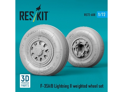 Lockheed Martin F-35 A/B Lightning Ii - Weighted Wheel Set (3d-printed) - zdjęcie 2