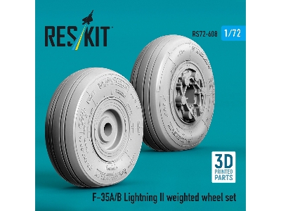 Lockheed Martin F-35 A/B Lightning Ii - Weighted Wheel Set (3d-printed) - zdjęcie 3